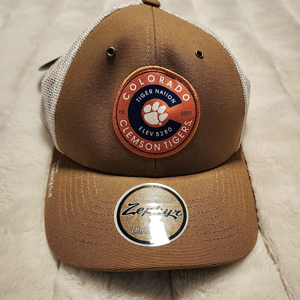 Zephyr NWT Clemson Tiger Nation Colorado‎ Fans Canvas & Mesh Hat